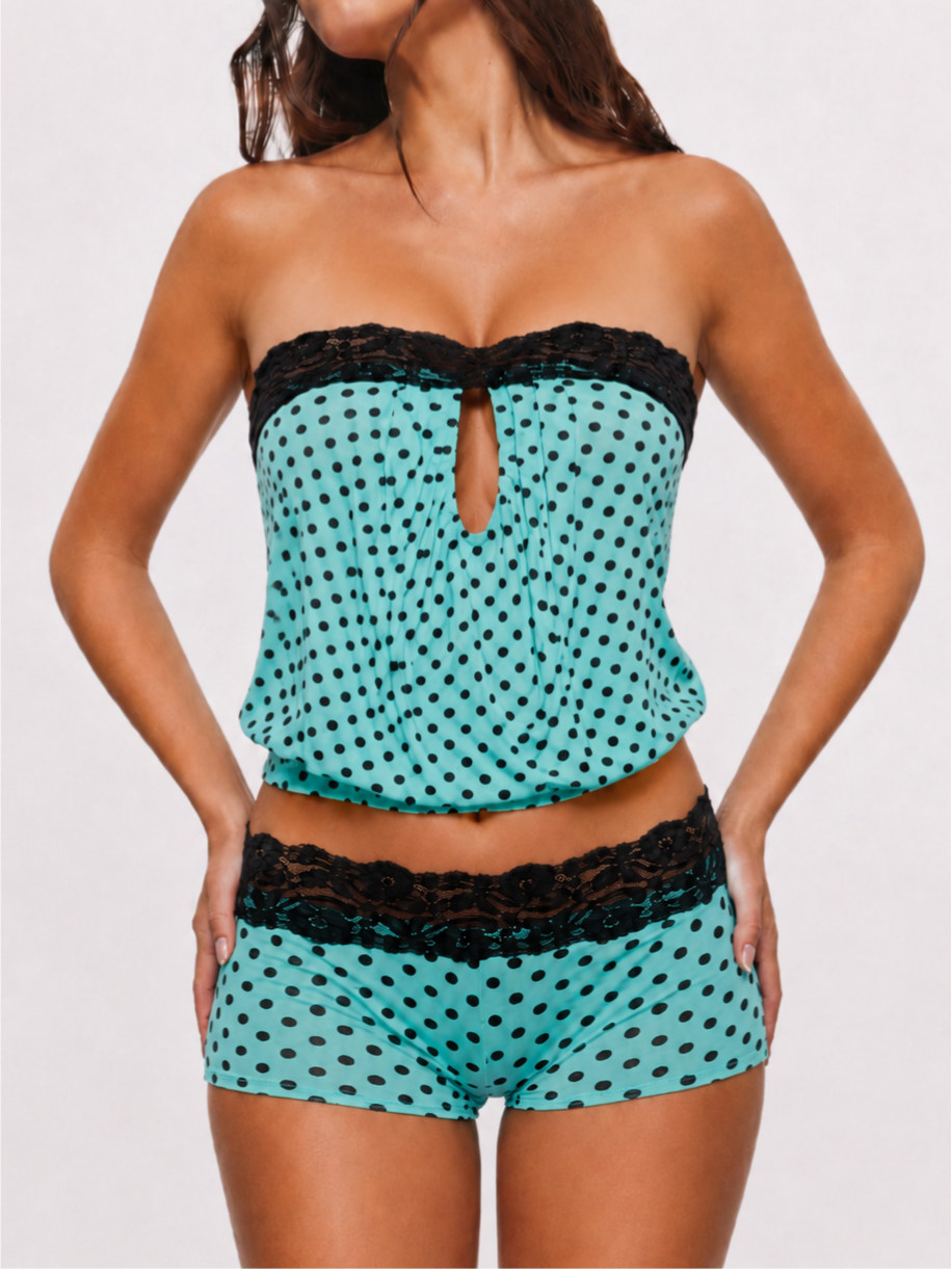 Ashlee Polkadot Lace Set
