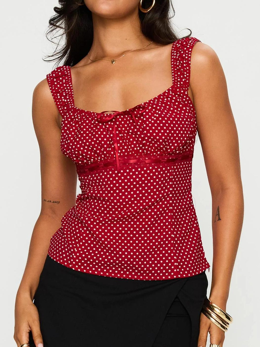 Garconne Top Red Polka Dot