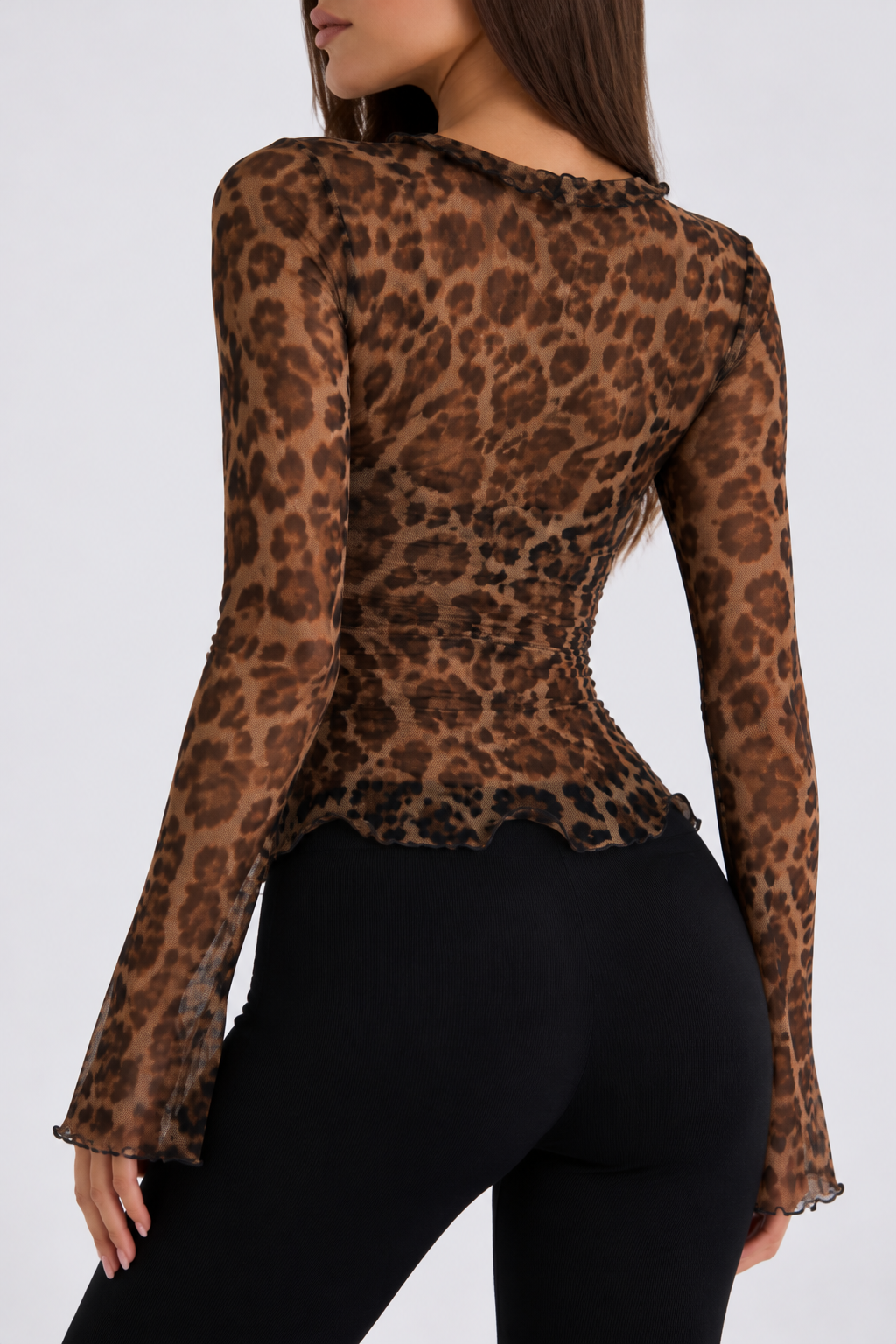 Siena Sheer Leopard Blouse
