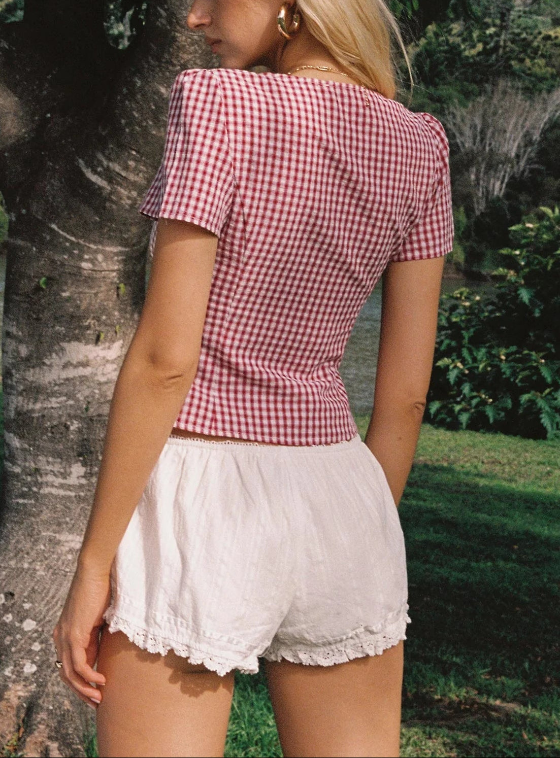 Isolda Top Red Gingham