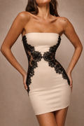 Noir Romance Lace Mini Dress