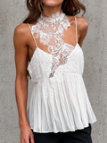 Serene Lace Pleated Cami Top
