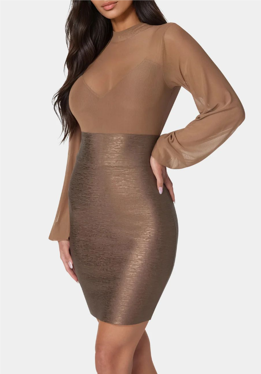 Bandage Sparkle Skirt Dress