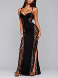 Noelle Lace Panel Maxi Dress