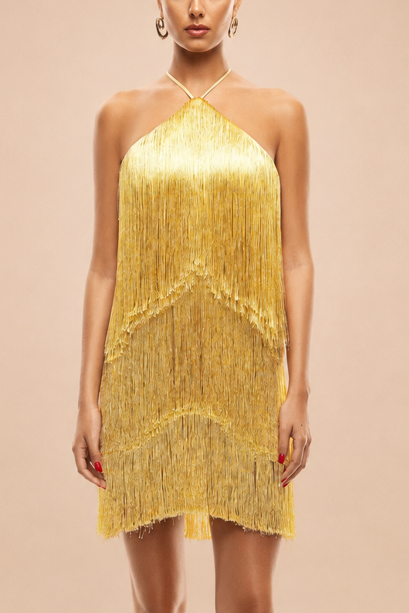 Niki Gold Dress