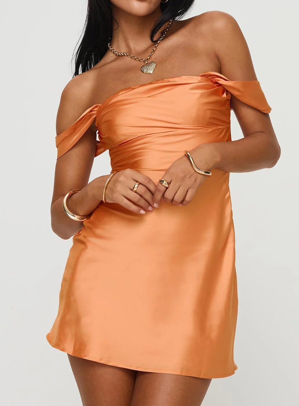 Zabbarra Off The Shoulder Mini Dress