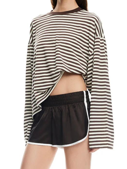 Stripe Bloom Long Sleeve