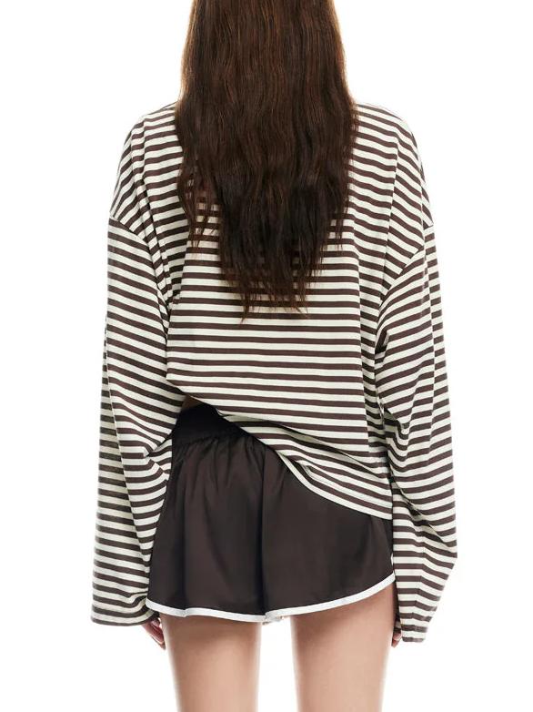 Stripe Bloom Long Sleeve
