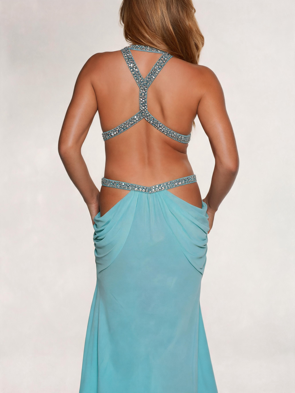 6AM Cut Out Maxi Dress in Moss