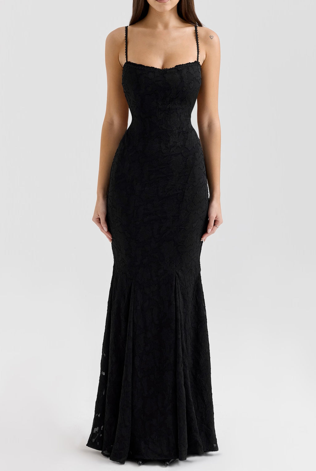 Lace Up Back Maxi Dress