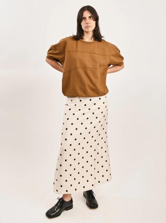 Classic Elegance Vintage Polka Dot Skirt