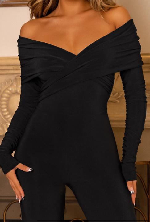 Elegant Night Charm Confident Allure Jumpsuit