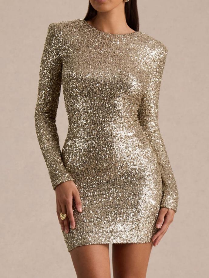 Boat-Neck Mini Dress With Draped Detail And Open Back
