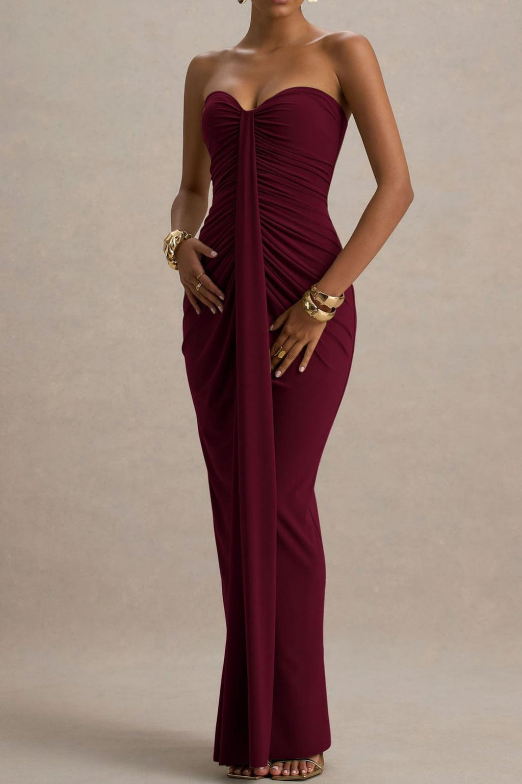 Night Out Elegant Strapless Bodycon Dress