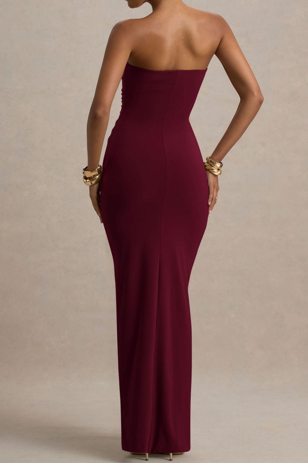 Night Out Elegant Strapless Bodycon Dress
