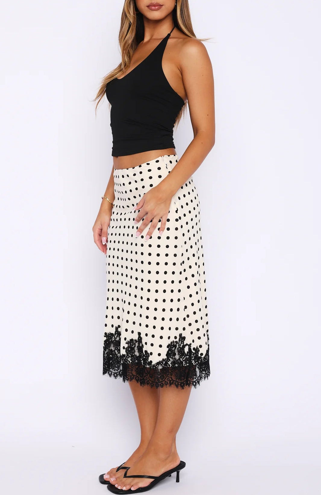Midnight Polka Dot Elegance Set